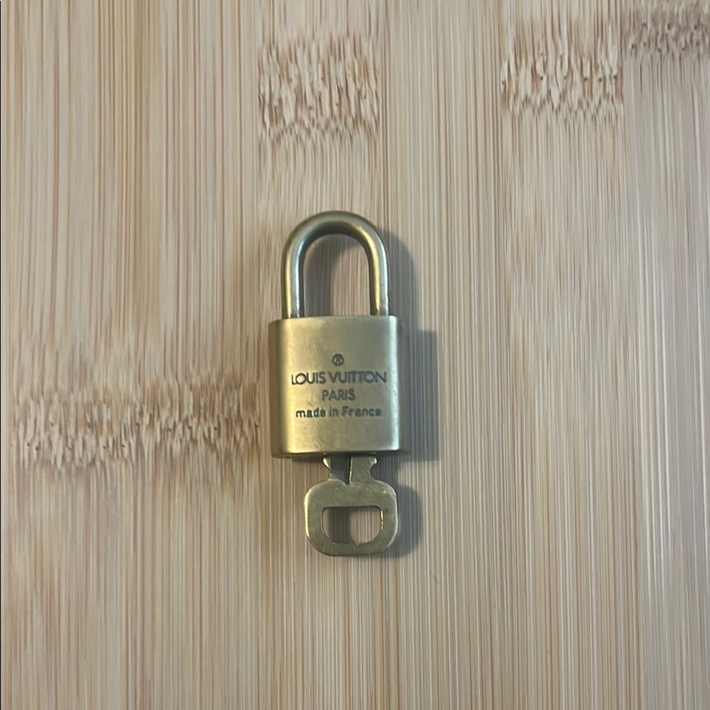 Louis Vuitton Brass Padlock with Key